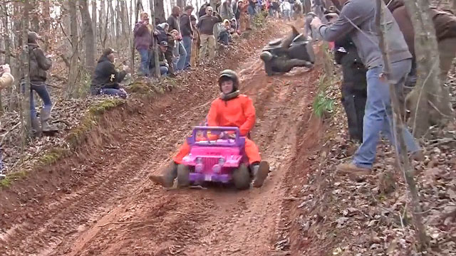 Extreme Power Wheels Barbie Jeep Racing