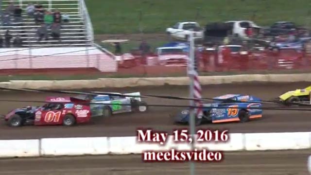 St. Croix Speedway Wissota Midwest Modified Crash