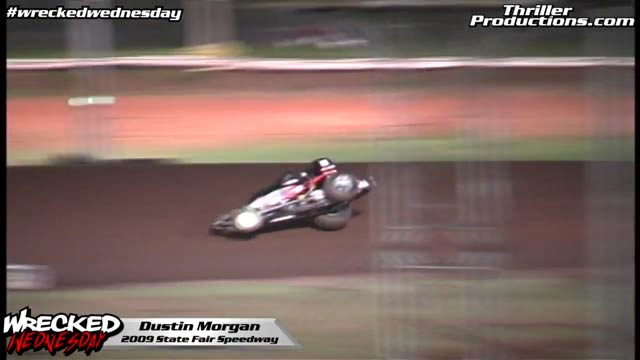Wrecked Wednesday 6 Dustin Morgan flips at State Fair Speedway in Oklahoma City, OK in 2009
